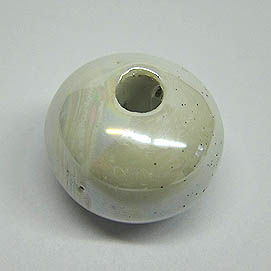 Keramikperle 16mm perlweiss